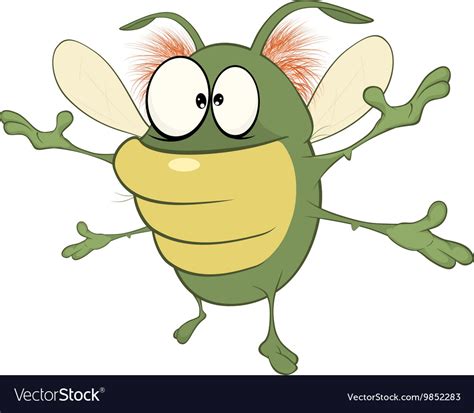 Funny Bug Cartoon Character Royalty Free Vector Image
