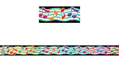 Musical Notes Straight Border Trim Tcr5155 Teacher Created Resources