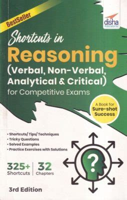 SHORTCUTS IN REASONING VERBAL NON VERBAL ANALYTICAL AND CRITICAL FOR