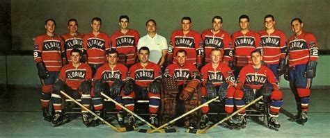 Florida Memory Group Portrait Of The Jacksonville Rockets Hockey Team