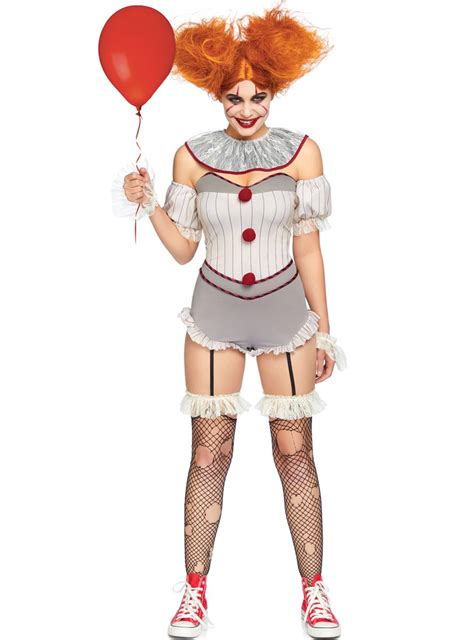 Sexy Killer Sewer Clown Halloween Costume Women S. Pennywise The Clown It C...