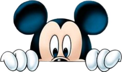 Mickey Mouse Peeking PNG