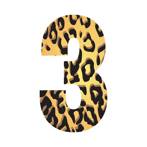 Leopard Print Letters And Numbers Leopard Print Alphabet Etsy