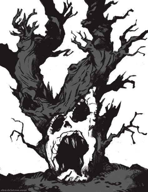 Scary Tree Sketch At Explore Collection Of Scary