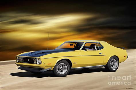1973 Ford Mustang Fastback Photograph By Dave Koontz Pixels Merch