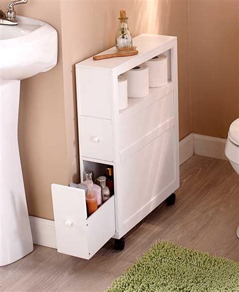 Kmart has the best selection of bathroom storage in stock. NEW Rolling Slim Bathroom Storage Organizer Cabinet Toilet ...