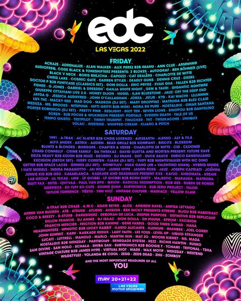 Edc Las Vegas 2023 Lineup Tickets Schedule Live Stream Map Prices Dates Spacelab