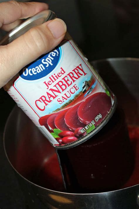 Add cranberries and simmer, stirring occasionally, until berries just pop, 10 to 12 minutes. ocean spray cranberry sauce meatballs