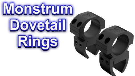 Monstrum 1 Dovetail V2 Scope Rings Review YouTube