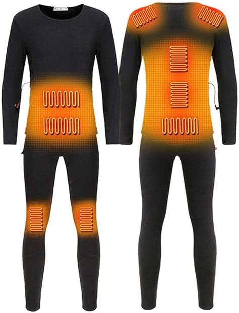 Heated Thermal Underwear Set For Men Women Usb Heating Thermal