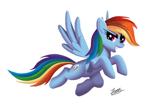 Rainbow Dash Without Background By Duskie On
