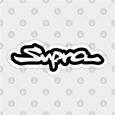 Toyota Supra Logo Toyota Supra Logo Sticker Teepublic