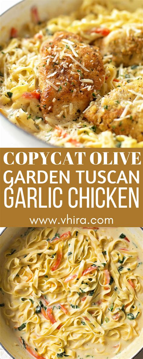 Flavorful marinara sauce simmers for just a few hours. COPYCAT OLIVE GARDEN TUSCAN GARLIC CHICKEN