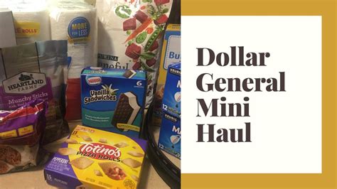 Dollar General Mini Haul Mics Stockpile And Pantry Items Youtube