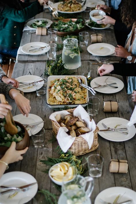 It's kind of got the best of both worlds. Image Via: Bread and Olives | Kinfolk dinner, Family style ...