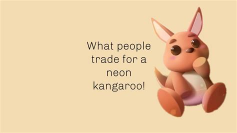 What People Trade For A Neon Kangaroo Youtube