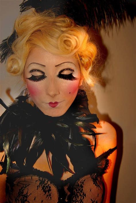 Cabaret Makeup And Hair Moulin Rouge Cabaret Makeup Burlesque Makeup