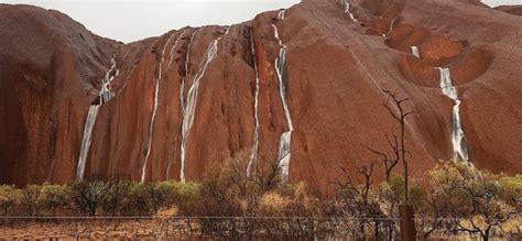 Magical Waterfalls At Uluru As Area Has Heaviest Rainfall In 3 Years