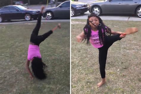 10 Year Old Gymnast With Prosthetic Leg Makes It Look Easy Video Video10