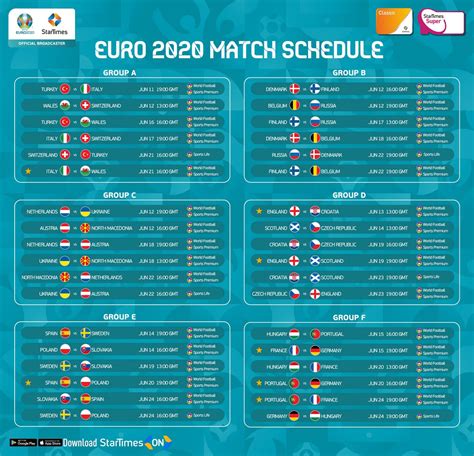 Euro 2020 Schedule Please Find Below The Final Uefa Euro 2020 Match