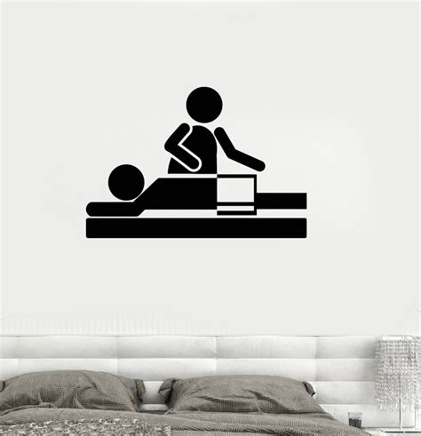 vinyl wall decal relax spa massage therapy beauty salon stickers ig32 — wallstickers4you