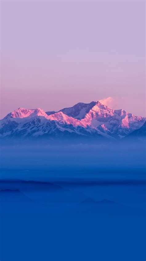 Himalayas 4k Wallpaper Mountain Range Sunrise Winter Above Clouds