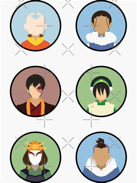 Aang S Team Avatar Book 3 Avatar The Last Airbender Sticker By