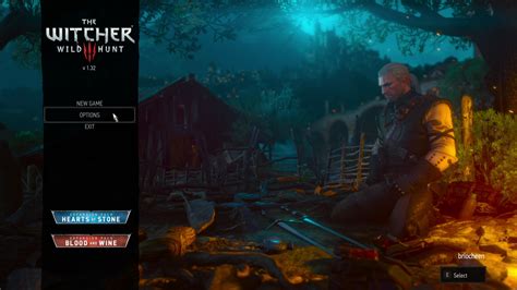 Main Menu The Witcher 3 Wild Hunt Interface In Game