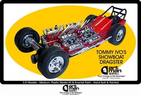 124th Scale Model Car Tommy Ivos Showboat Dragster Designed And