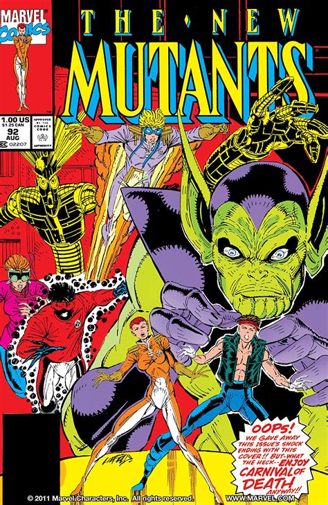 New Mutants Vol 1 92 Marvel Database Fandom