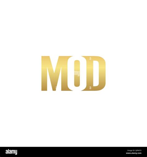 Mod Logo Alphabet Symbol Vector Stock Vector Image And Art Alamy