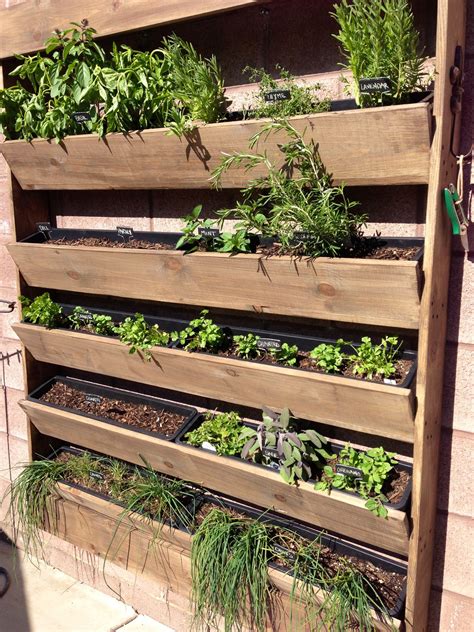 Herb Wall Plantergarden For The Home Pinterest