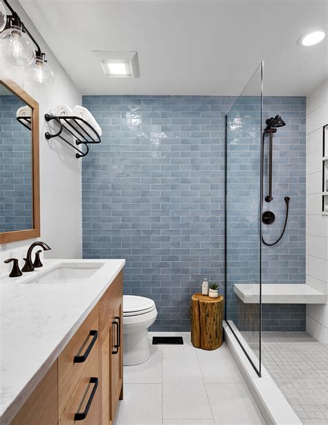 Blue And Grey Bathroom Tiles Everything Bathroom
