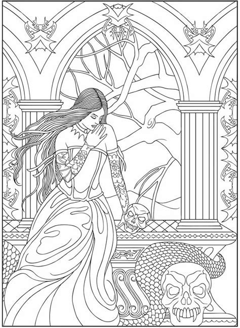 Coloring Pages For Adults Vampire Coloring Pages