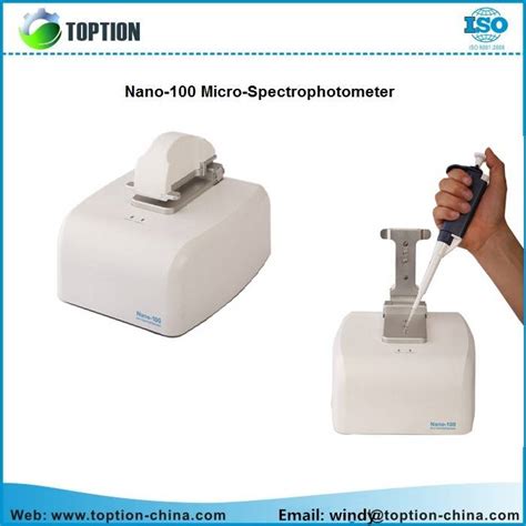 Nano 100 Micro Spectrophotometer 200~800nm Full Spectrum Toption
