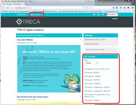 Accessing Schoolwork in Brightspace - TRECA