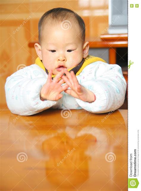 Chinese Baby Stock Image Image Of Four Mouth Baby Laugh 7885023
