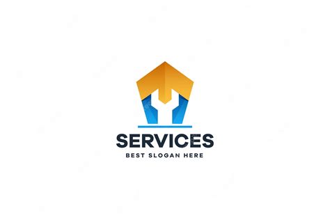 Logotipo De Servicios Abstractos Vector Premium