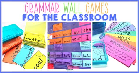 Grammar Wall Games For The Classroom Education To The Core