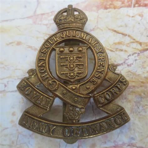 The Royal Army Ordnance Corps Raoc British Armymilitary Hatcap Badge