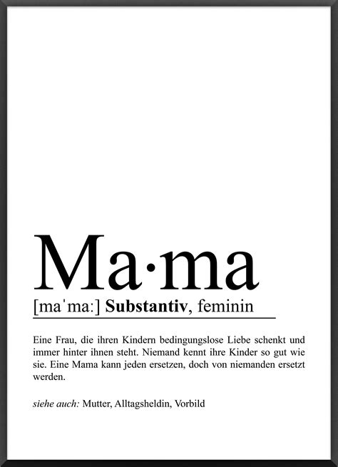 Mama Poster Das Perfekte Geschenk Für Mama Posterpracht