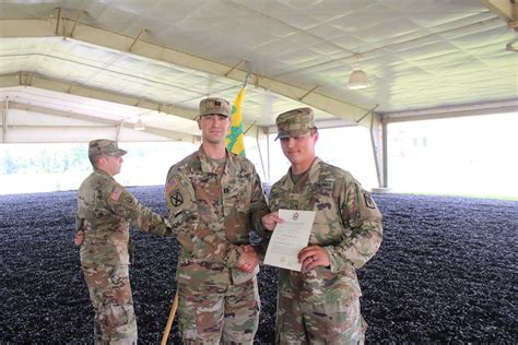 Hhc 3rd Battalion 353rd Regiment Held A Promotion Ceremony For Pv2