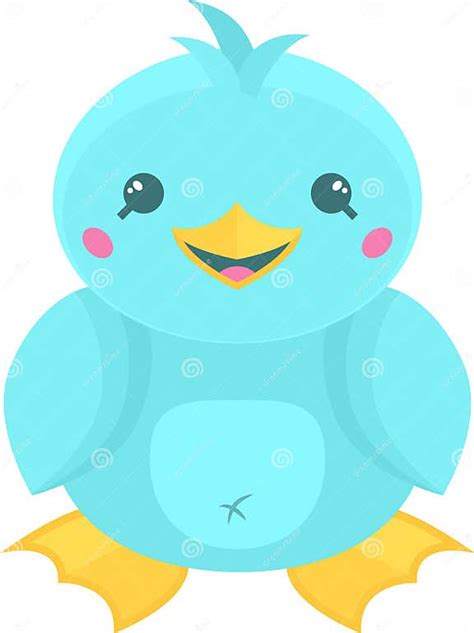 Cute Kawaii Duck Stock Vector Illustration Of Beak Vector 33570900