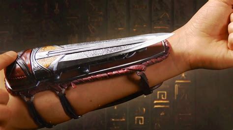 Assassins Creed Origins Hidden Blade Replicas And Bayek Aya Figurines