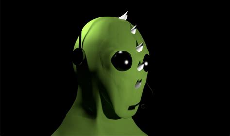 Green Alien 3d Cgtrader