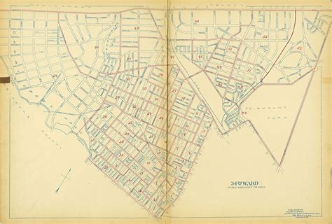 Maps Of The Ward Boundaries Of Philadelphia Ward 34 Digital Collections Free Library