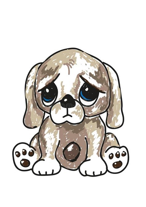 Cartoon Sad Puppy Dog Eyes