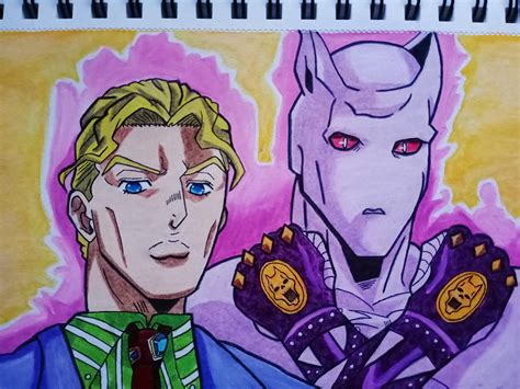 Fanart Yoshikage Kira And Killer Queen Rstardustcrusaders