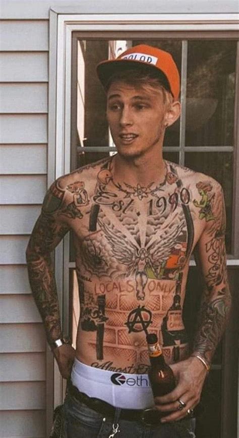Machine Gun Kelly Mgk Tattoos Tattoos Skull Foot Tattoos Sleeve Tattoos Richard Colson