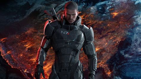 download n7 commander shepard mass effect 3 wallpaper